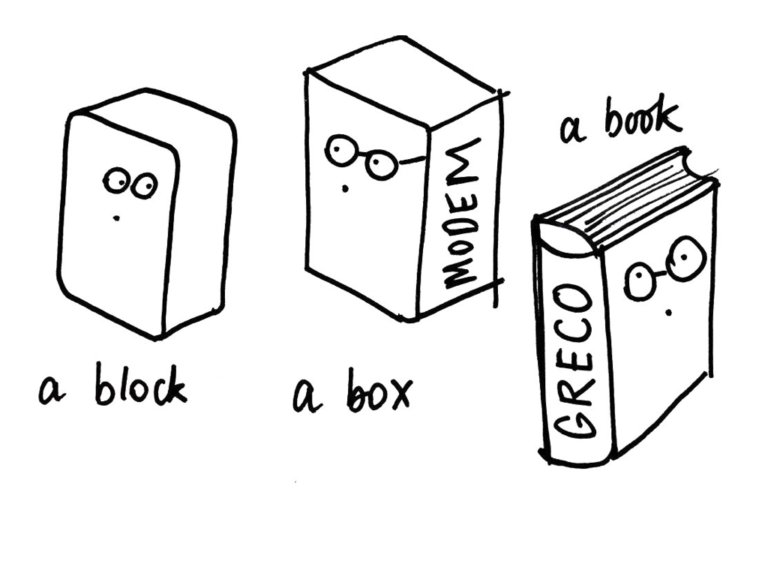 a block or book